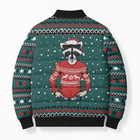 A Trashy Christmas Bomber Puffer Jacket Xmas Holiday Patterns - Wonder Print Shop