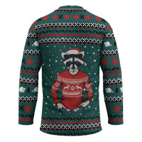 A Trashy Christmas Hockey Jersey Xmas Holiday Patterns - Wonder Print Shop