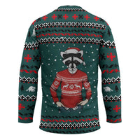 A Trashy Christmas Hockey Jersey Xmas Holiday Patterns - Wonder Print Shop