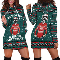 A Trashy Christmas Hoodie Dress Xmas Holiday Patterns - Wonder Print Shop