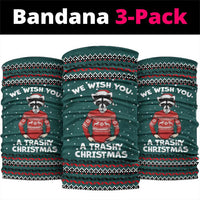 A Trashy Christmas Neck Gaiter Xmas Holiday Patterns - Wonder Print Shop