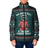A Trashy Christmas Padded Jacket Xmas Holiday Patterns - Wonder Print Shop