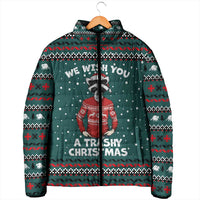 A Trashy Christmas Padded Jacket Xmas Holiday Patterns - Wonder Print Shop