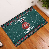 A Trashy Christmas Rubber Doormat Xmas Holiday Patterns - Wonder Print Shop