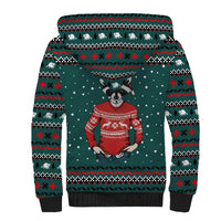 A Trashy Christmas Sherpa Hoodie Xmas Holiday Patterns - Wonder Print Shop
