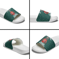 A Trashy Christmas Slide Sandals Xmas Holiday Patterns - Wonder Print Shop