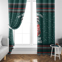 A Trashy Christmas Window Curtain Xmas Holiday Patterns - Wonder Print Shop