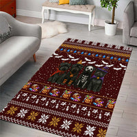 Affenpinscher Dog Halloween Christmas Area Rug Xmas Holiday Patterns - Wonder Print Shop
