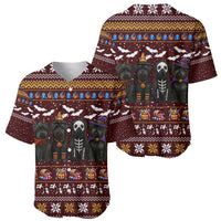 Affenpinscher Dog Halloween Christmas Baseball Jersey Xmas Holiday Patterns - Wonder Print Shop