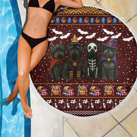 Affenpinscher Dog Halloween Christmas Beach Blanket Xmas Holiday Patterns - Wonder Print Shop