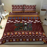 Affenpinscher Dog Halloween Christmas Bedding Set Xmas Holiday Patterns - Wonder Print Shop
