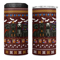 Affenpinscher Dog Halloween Christmas 4 in 1 Can Cooler Tumbler Xmas Holiday Patterns - Wonder Print Shop