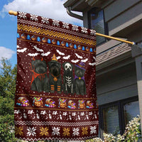 Affenpinscher Dog Halloween Christmas Garden Flag Xmas Holiday Patterns - Wonder Print Shop