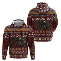 Affenpinscher Dog Halloween Christmas Hoodie Xmas Holiday Patterns - Wonder Print Shop