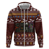 Affenpinscher Dog Halloween Christmas Hoodie Xmas Holiday Patterns - Wonder Print Shop