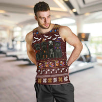 Affenpinscher Dog Halloween Christmas Men Tank Top Xmas Holiday Patterns - Wonder Print Shop