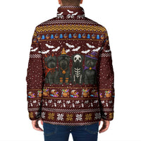 Affenpinscher Dog Halloween Christmas Padded Jacket Xmas Holiday Patterns - Wonder Print Shop