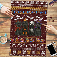 Affenpinscher Dog Halloween Christmas Puzzle Xmas Holiday Patterns - Wonder Print Shop