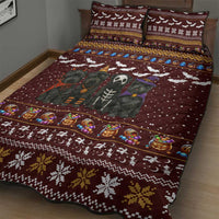 Affenpinscher Dog Halloween Christmas Quilt Bed Set Xmas Holiday Patterns - Wonder Print Shop