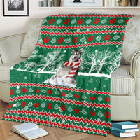 Alaskan Malamute Winter Tree Christmas Blanket Xmas Holiday Patterns - Wonder Print Shop