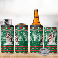 Alaskan Malamute Winter Tree Christmas 4 in 1 Can Cooler Tumbler Xmas Holiday Patterns - Wonder Print Shop