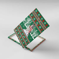 Alaskan Malamute Winter Tree Christmas Canvas Wall Art Xmas Holiday Patterns - Wonder Print Shop