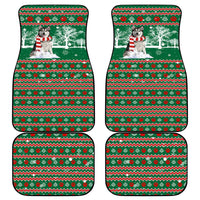 Alaskan Malamute Winter Tree Christmas Car Mats Xmas Holiday Patterns - Wonder Print Shop