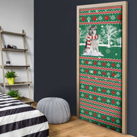 Alaskan Malamute Winter Tree Christmas Door Cover Xmas Holiday Patterns - Wonder Print Shop