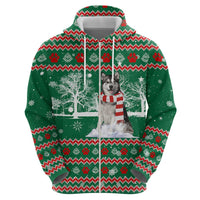 Alaskan Malamute Winter Tree Christmas Hoodie Xmas Holiday Patterns - Wonder Print Shop