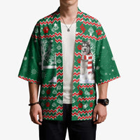 Alaskan Malamute Winter Tree Christmas Kimono Xmas Holiday Patterns - Wonder Print Shop