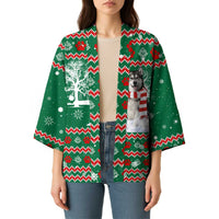 Alaskan Malamute Winter Tree Christmas Kimono Xmas Holiday Patterns - Wonder Print Shop