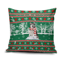 Alaskan Malamute Winter Tree Christmas Pillow Cover Xmas Holiday Patterns - Wonder Print Shop
