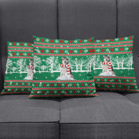 Alaskan Malamute Winter Tree Christmas Pillow Cover Xmas Holiday Patterns - Wonder Print Shop