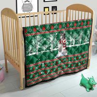 Alaskan Malamute Winter Tree Christmas Quilt Xmas Holiday Patterns - Wonder Print Shop
