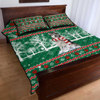 Alaskan Malamute Winter Tree Christmas Quilt Bed Set Xmas Holiday Patterns - Wonder Print Shop
