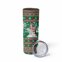 Alaskan Malamute Winter Tree Christmas Skinny Tumbler Xmas Holiday Patterns - Wonder Print Shop