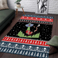 Alien Christmas Area Rug Xmas Holiday Patterns - Wonder Print Shop