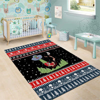 Alien Christmas Area Rug Xmas Holiday Patterns - Wonder Print Shop