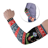 Alien Christmas Arm Sleeves Xmas Holiday Patterns - Wonder Print Shop