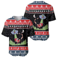 Alien Christmas Baseball Jersey Xmas Holiday Patterns - Wonder Print Shop