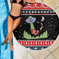 Alien Christmas Beach Blanket Xmas Holiday Patterns - Wonder Print Shop