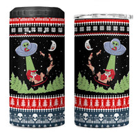 Alien Christmas 4 in 1 Can Cooler Tumbler Xmas Holiday Patterns - Wonder Print Shop