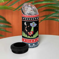 Alien Christmas 4 in 1 Can Cooler Tumbler Xmas Holiday Patterns - Wonder Print Shop