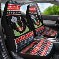 Alien Christmas Car Seat Cover Xmas Holiday Patterns - Wonder Print Shop