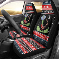 Alien Christmas Car Seat Cover Xmas Holiday Patterns - Wonder Print Shop
