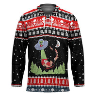 Alien Christmas Hockey Jersey Xmas Holiday Patterns - Wonder Print Shop