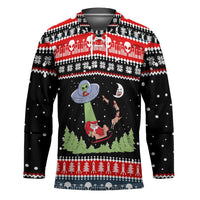Alien Christmas Hockey Jersey Xmas Holiday Patterns - Wonder Print Shop