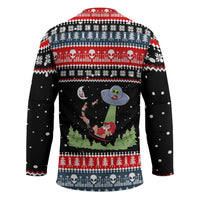 Alien Christmas Hockey Jersey Xmas Holiday Patterns - Wonder Print Shop