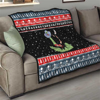 Alien Christmas Quilt Xmas Holiday Patterns - Wonder Print Shop