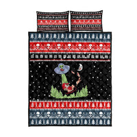 Alien Christmas Quilt Bed Set Xmas Holiday Patterns - Wonder Print Shop